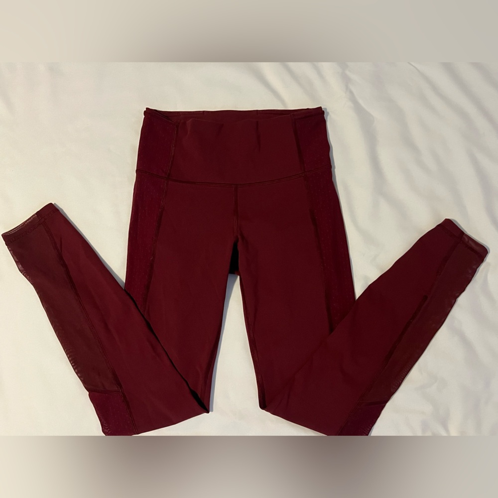 Lululemon Athletica Deep Red Leggings